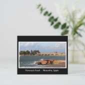 Montazah Beach - Briefkaart Egypte (Staand voorkant)