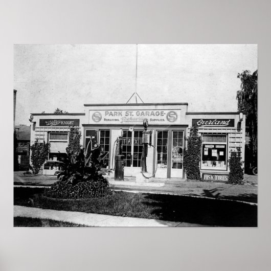Montclair, New Jersey, Automobile Garage, Vintage Poster (Voorkant)