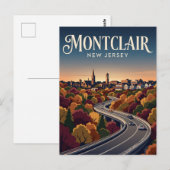 Montclair New Jersey Briefkaart (Voorkant / Achterkant)