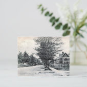 Montclair, New Jersey, Midland Ave Uitzicht Vintag Briefkaart (Staand voorkant)