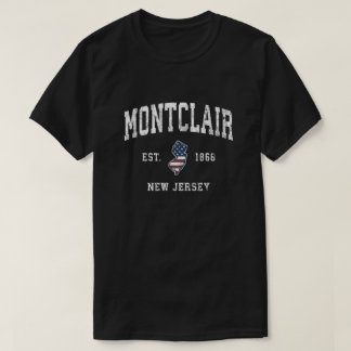 Montclair New Jersey Nj  Amerikaanse vlag Spor T-shirt