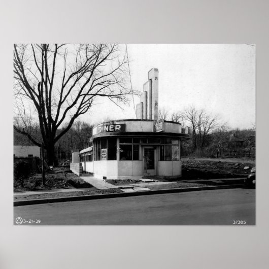Montclair, New Jersey, Valley Diner,  Poster (Voorkant)