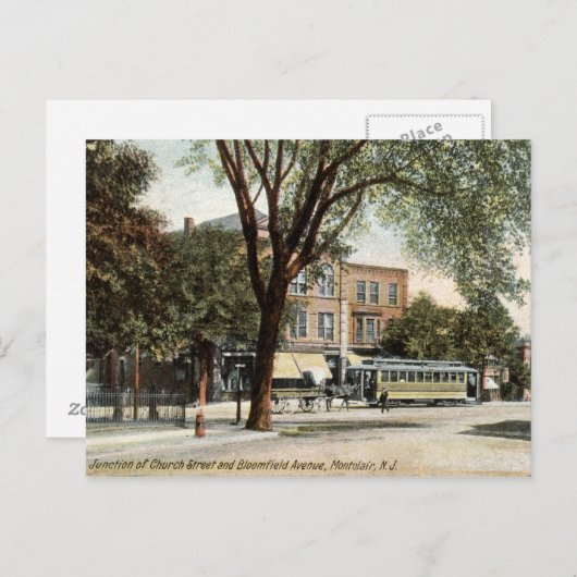 Montclair NJ 1908 Briefkaart (Voorkant / Achterkant)