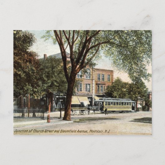 Montclair NJ 1908  Briefkaart (Voorkant)