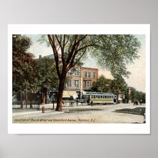 Montclair NJ 1908 Poster (Voorkant)