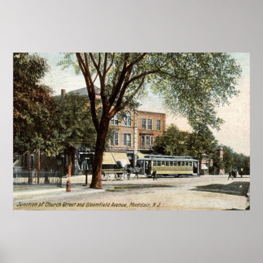 Montclair NJ 1908  Poster (Voorkant)