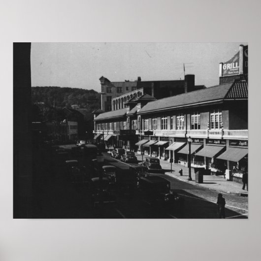 Montclair NJ, Park Street, Uitzicht, 1940s Poster (Voorkant)