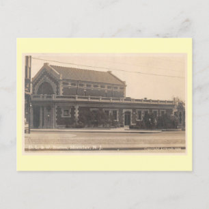 Montclair NJ Train Station 1936  stijl Briefkaart