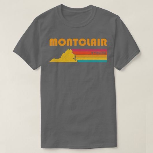 Montclair Virginia  Verdrietig Souvenir T-shirt (Design voorkant)
