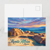 Monte Albán Mexico Briefkaart (Voorkant / Achterkant)