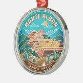 Monte Albán Mexico Metalen Ornament (Links)