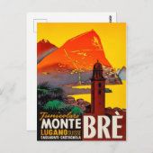 Monte Brè, Lugano, Zwitserland Briefkaart (Voorkant / Achterkant)