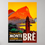 Monte Brè, Lugano, Zwitserland Poster (Voorkant)