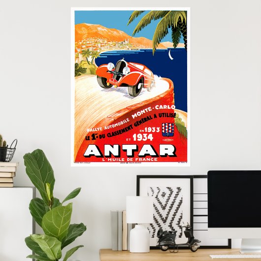 Monte Carlo Automobile Rally Poster (Thuiskantoor)