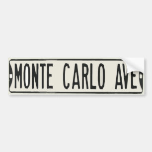Monte Carlo Avenue Bumpersticker