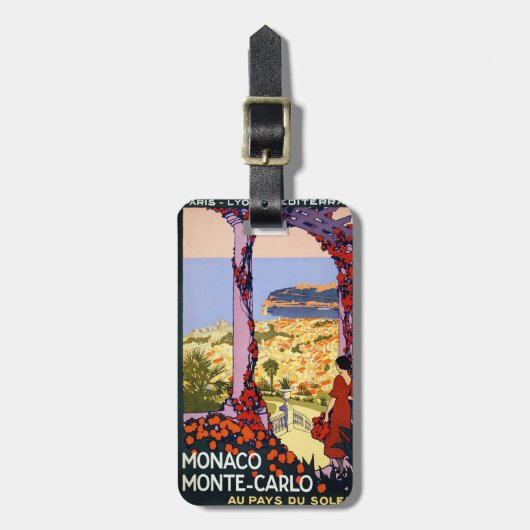 Monte Carlo Bagagelabel (Voorkant verticaal)