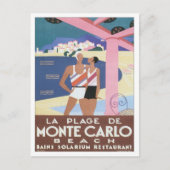  Monte Carlo Beach Briefkaart (Voorkant)