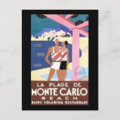 Monte Carlo Beach Briefkaart (Voorkant)