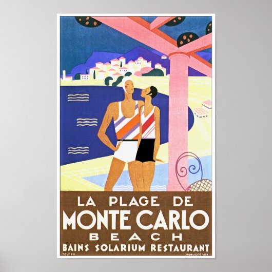 Monte Carlo Beach Poster (Voorkant)
