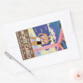 Monte Carlo Beach Rechthoekige Sticker (Envelop)