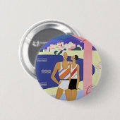 Monte Carlo Beach Ronde Button 5,7 Cm (Voorkant /achterkant)