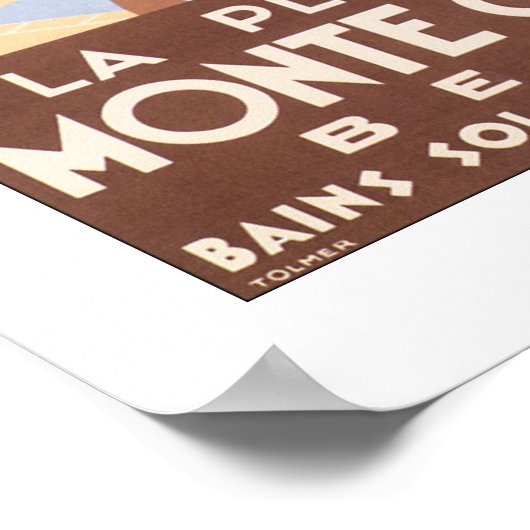  Monte Carlo Beach Travel Poster (Hoek)