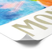 MONTE CARLO Bloemenmeisje Reistoerisme Adverteren Poster (Hoek)