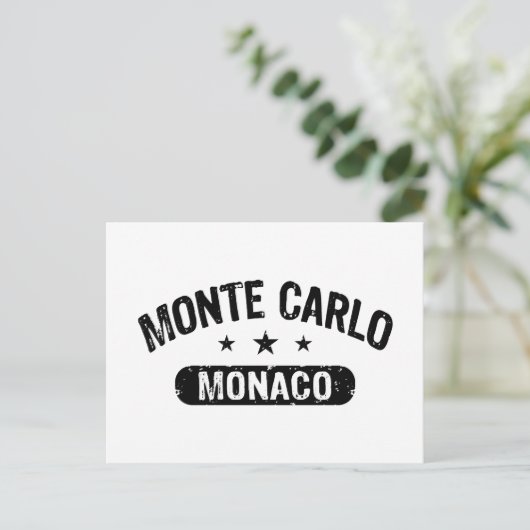 Monte Carlo Briefkaart (Staand voorkant)