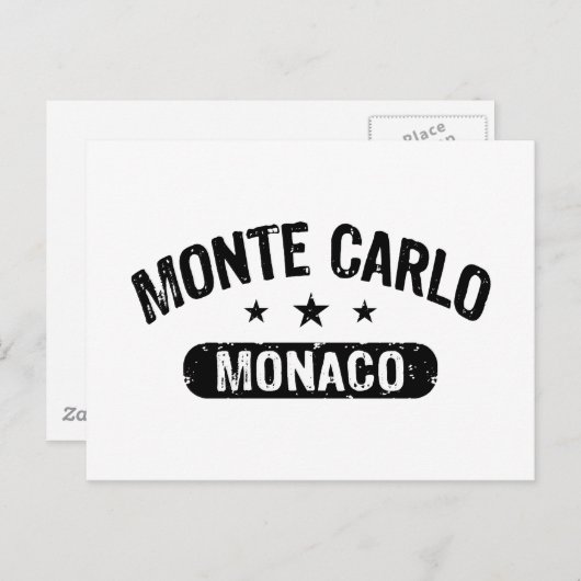 Monte Carlo Briefkaart (Voorkant / Achterkant)