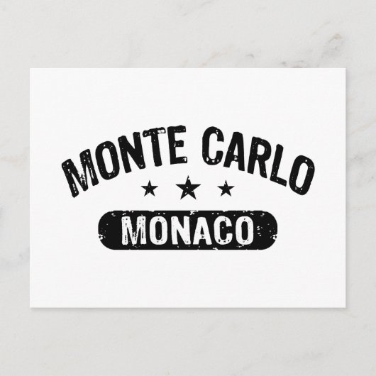 Monte Carlo Briefkaart (Voorkant)