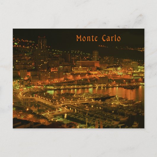 Monte-Carlo Briefkaart (Voorkant)