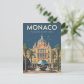 Monte-Carlo Casino Reizen Briefkaart (Staand voorkant)