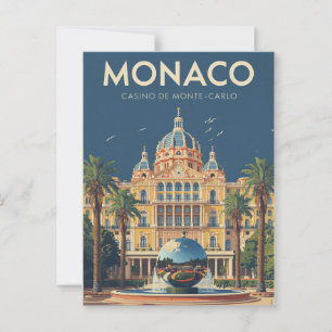  Monte-Carlo Casino Reizen Briefkaart