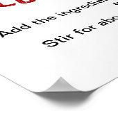 Monte Carlo Cocktail Recipe 16"X20" Poster (Hoek)