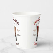 Monte Carlo Cocktail Recipe Art Papieren Bekers (Rechts)