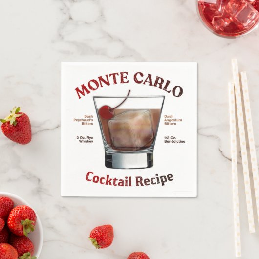 Monte Carlo Cocktailrecept Kunst Servet (Insitu)