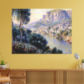 Monte Carlo gezien vanaf Roquebrune Canvas Afdruk (Insitu (Woonkamer))