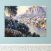 Monte Carlo gezien vanaf Roquebrune Canvas Afdruk (Insitu (Houten vloer))