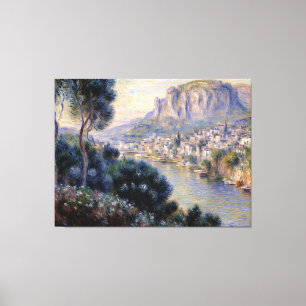 Monte Carlo gezien vanaf Roquebrune Canvas Afdruk