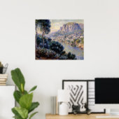 Monte Carlo gezien vanaf Roquebrune Poster (Thuiskantoor)