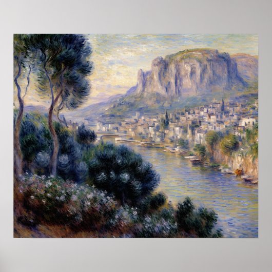 Monte Carlo gezien vanaf Roquebrune Poster (Voorkant)