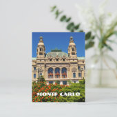 Monte Carlo in Monaco Briefkaart (Staand voorkant)