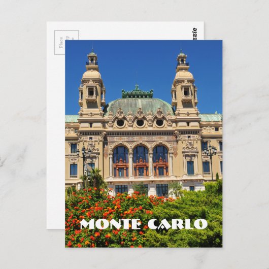 Monte Carlo in Monaco Briefkaart (Voorkant / Achterkant)
