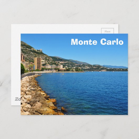 Monte Carlo in Monaco Briefkaart (Voorkant / Achterkant)