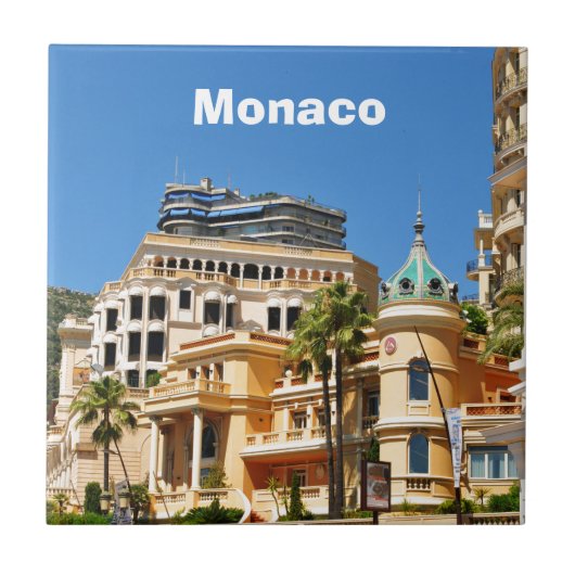 Monte Carlo in Monaco Tegeltje (Voorkant)