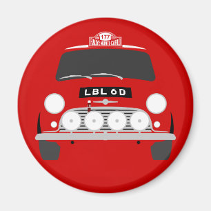 Monte Carlo klassieke Mini Cooper S Magneet