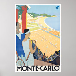 Monte Carlo Kunst Roger Broders Reisposter Monaco Poster