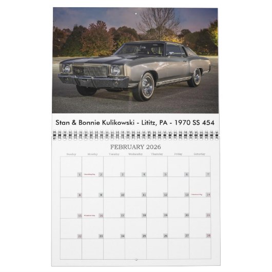 Monte Carlo Lovers Alliance FB Group 2016 Calendar Kalender (Feb 2026)