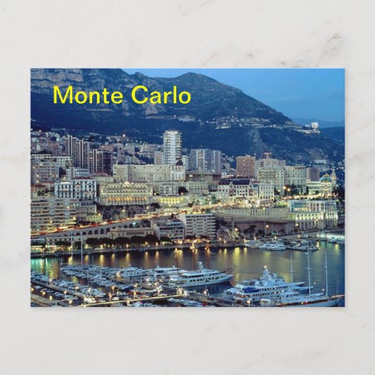 Monte Carlo magnet Briefkaart (Voorkant)