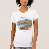 Monte Carlo Monaco Aquarel Kunst T-shirt (Voorkant)